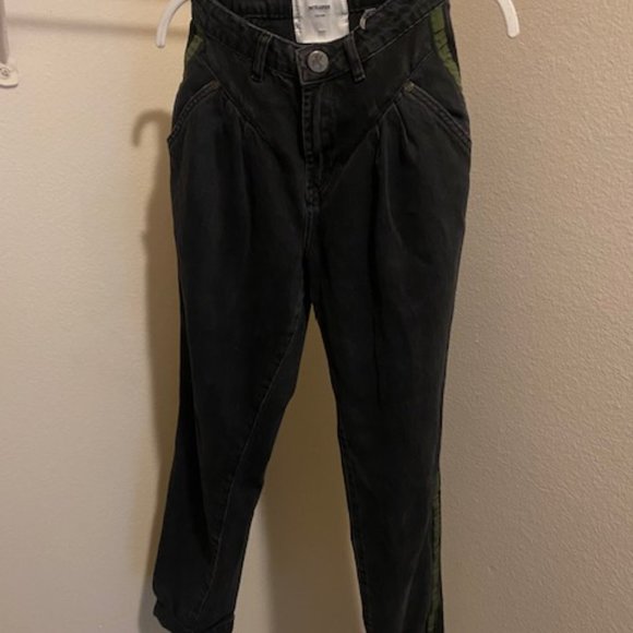 One Teaspoon Smiths Trouser Jeans with Green Detail - Picture 4 of 5